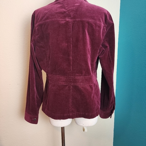Crazy Horse Burgundy Corduroy Jacket Size L - Picture 2 of 5